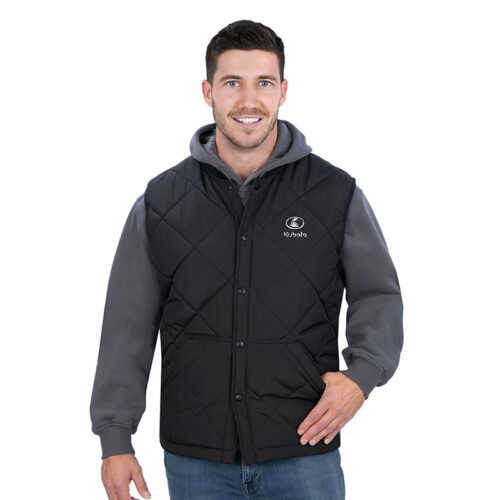 Essential Quilted Snap Vest