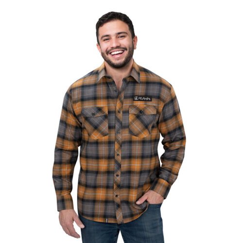 Unisex Fine Line Plaid L/S Flannel Shirt
