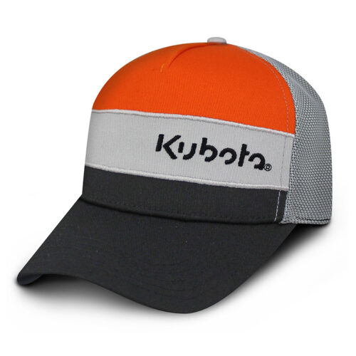 Horizontal Stripe Mesh Snap Cap