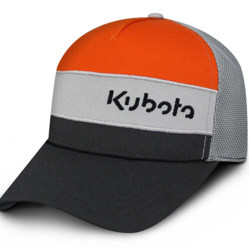 Horizontal Stripe Mesh Snap Cap