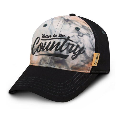 Ladies Peach Marble Snap Cap
